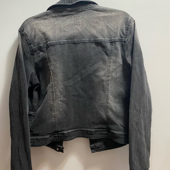 BLACK DENIM JACKET - Picture 2 of 3